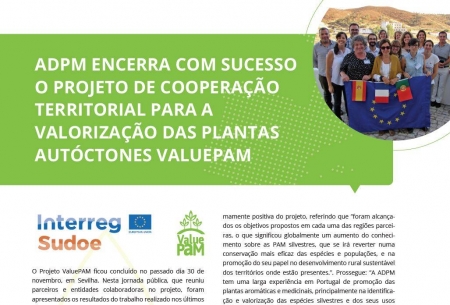 Projeto ValuePAM em destaque no Diário do Alentejo
