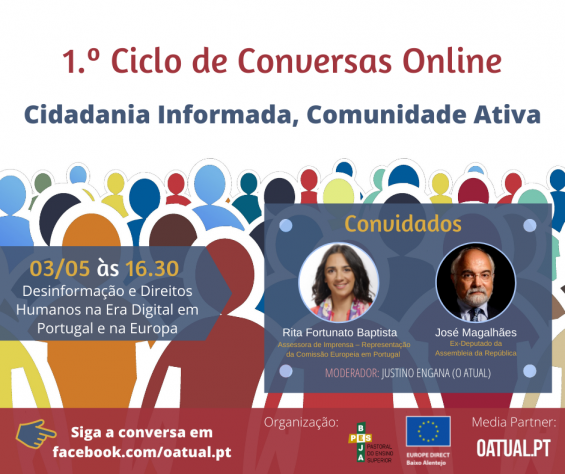 1.º Ciclo de Conversas Online | Cidadania Informada, Comunidade ativa