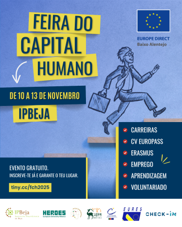 Inscrições abertas para a Feira do Capital Humano 2025 no IPBeja