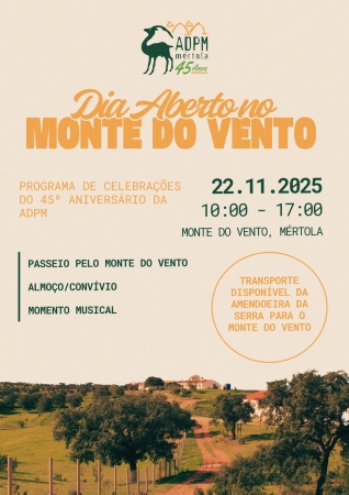 Dia Aberto no Monte do Vento | Celebrações do 45.º aniversário da ADPM