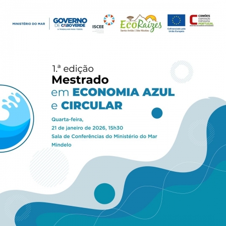 Lançamento do Mestrado em Economia Azul e Circular em parceria com o Ministério do Mar e o Projeto EcoRaízes