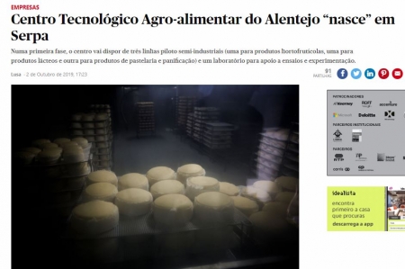 Criação de Centro Tecnológico Agroalimentar do Alentejo em destaque na imprensa