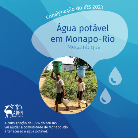 Consignação do IRS 2023 | Água potável em Monapo-Rio (Moçambique)