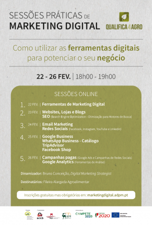 QUALIFICA4AGRO promove sessões práticas online de marketing digital